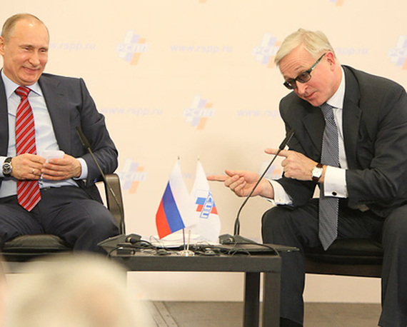 Владимир Путин и Александр Шохин на XIX Съезде РСПП