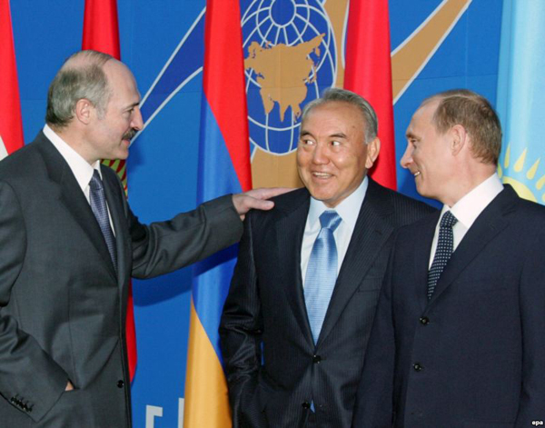 Лукашенко, Назарбаев, Путин