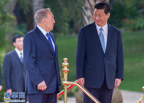 Нурсултан Назарбаев и Си Цзиньпин 