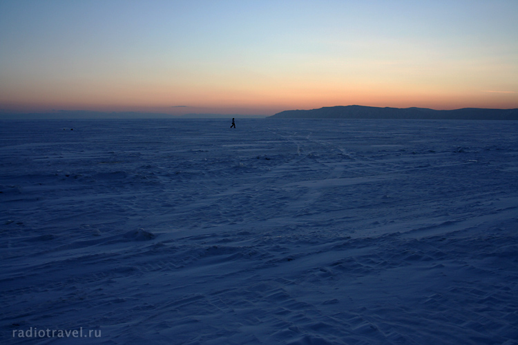 Baikal-lake in winter time